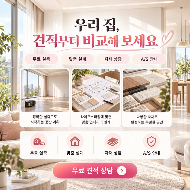 인테리어 상담 광고 소재 예시